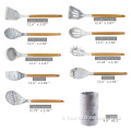 Set di utensili da cucina in silicone 9pc